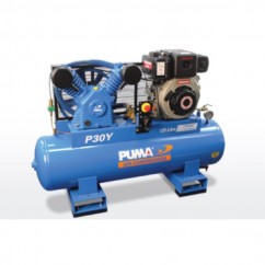 Puma PU P30Y ES - 125L 6.7HP 690L/min Electric Start Yanmar Diesel Air Compressor - Mine Spec